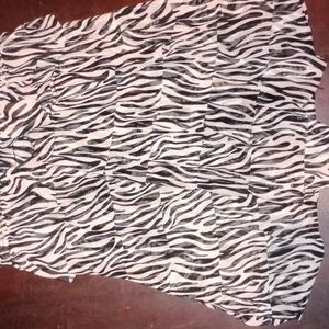 H&M Monochrome Zebra Pattern Dress